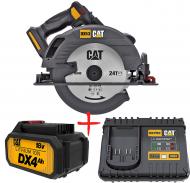 Дискова (циркулярна) пилка акумуляторна CAT DX53